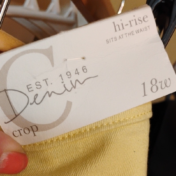 Yellow Ruffle Hem Pants - Picture 6 of 6